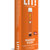 LIT! THC DIAMOND DISPOSABLE VAPE PEN,  3G MANGO KUSH HYBRID