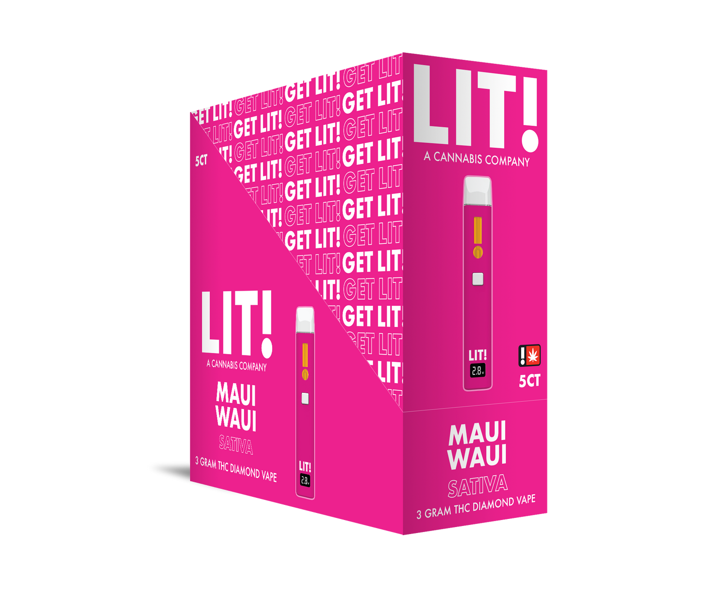 LIT! THC DIAMOND DISPOSABLE VAPE PEN, 3G MAUI WAUI SATIVA Z3PL LIT! THC DIAMOND DISPOSABLE VAPE PEN, 3G MAUI WAUI SATIVA Z3PL