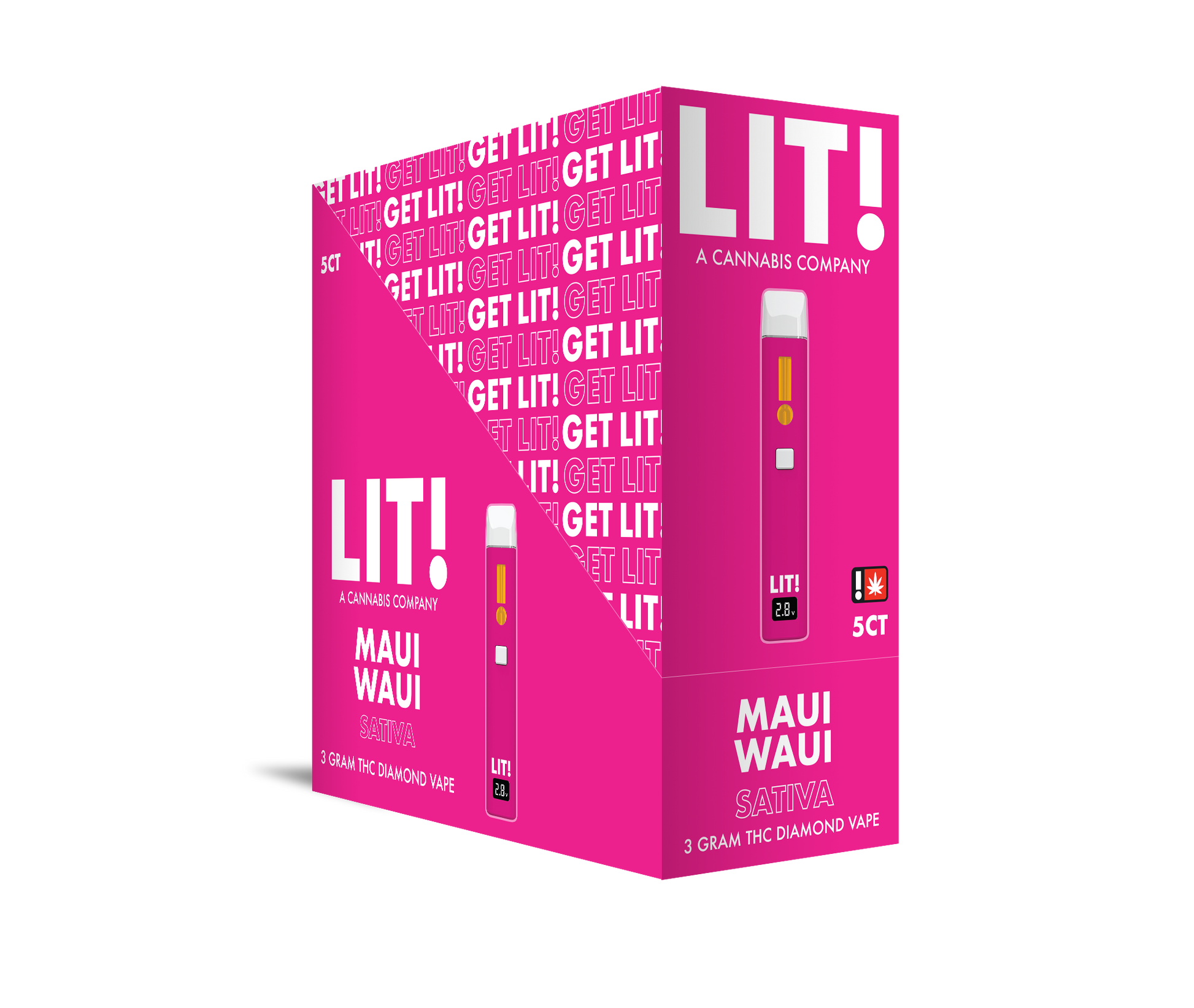 LIT! THC DIAMOND DISPOSABLE VAPE PEN, 3G MAUI WAUI SATIVA Z3PL LIT! THC DIAMOND DISPOSABLE VAPE PEN, 3G MAUI WAUI SATIVA Z3PL