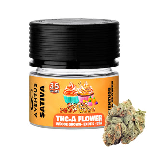 AVENTUS8 THC-A Flower Sugar Drop Kush 3.5g - Hybrid