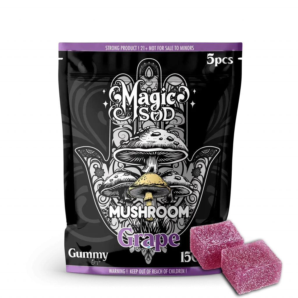 MAGICSOD Mushroom Grape Gummies 1500mg