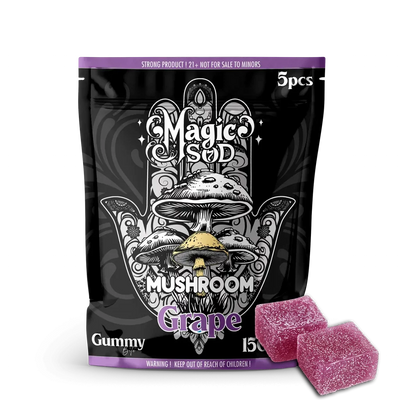 MAGICSOD Mushroom Grape Gummies 1500mg