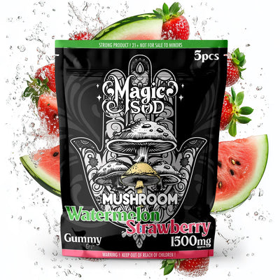 MAGICSOD Mushroom Watermelon Strawberry Gummies 1500mg
