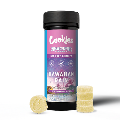 Cookies - Hemp Signature Blend Gummy 400mg - Clear - Hawaiian Rain - 30ct Jar