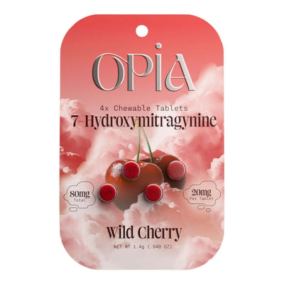 Opia 7 HYDROXYMITRAGYNINE Kratom - Wild Cherry - 4 Tablets 80mg