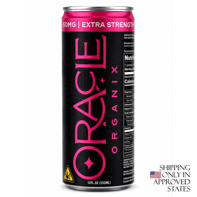 Oracle Organix EXTRA STRENGTH Sparkling THC Seltzer – 50mg  Raspberry Spritz