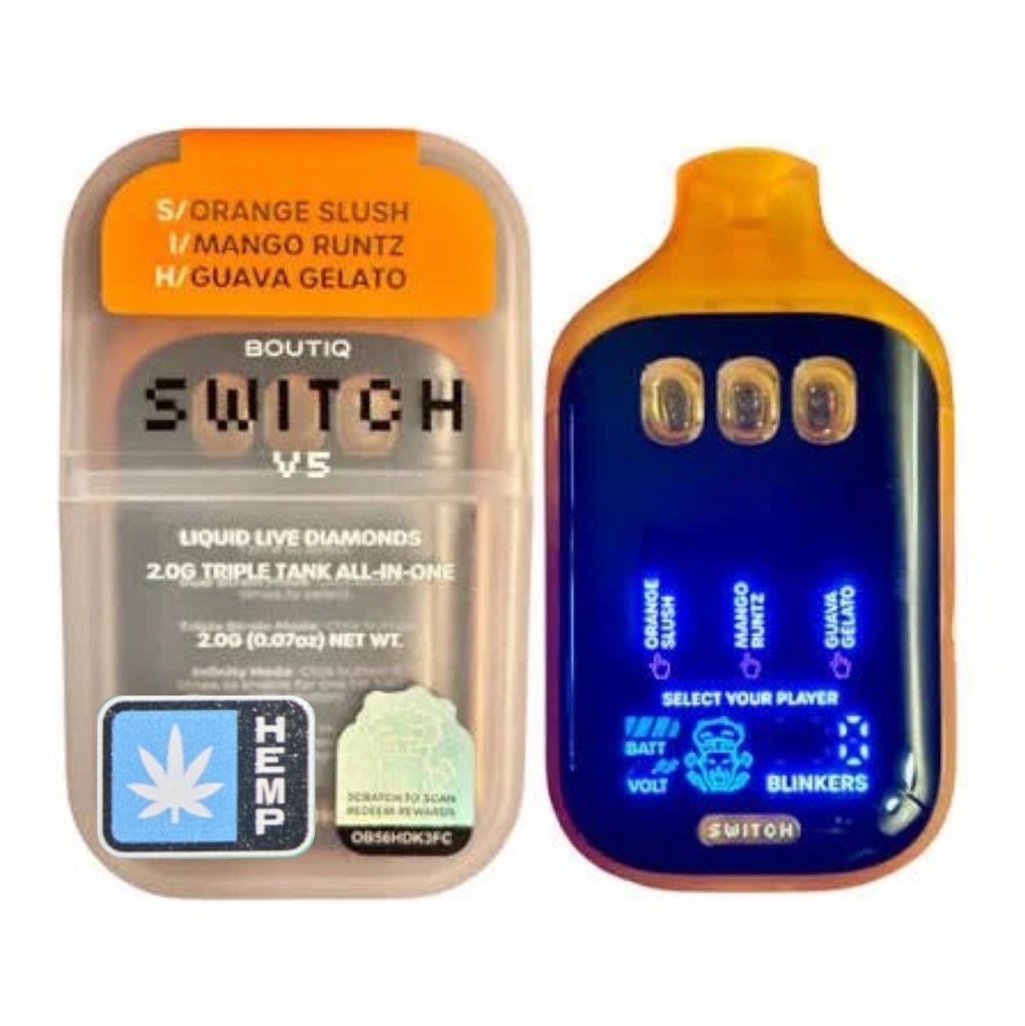 Boutiq SWITCH V5 THCA Disposable | 2G Triple Tank All in One