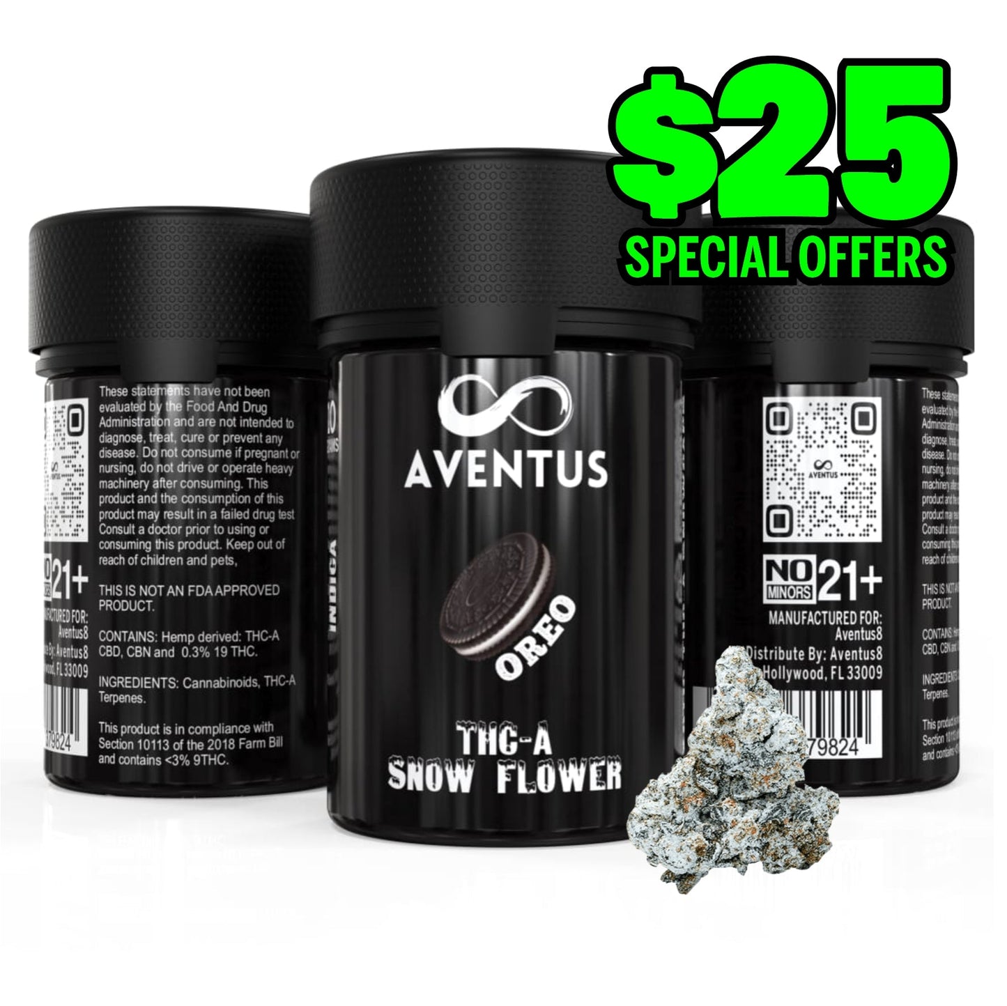 THCA FLOWER – SNOW CAPS 7G