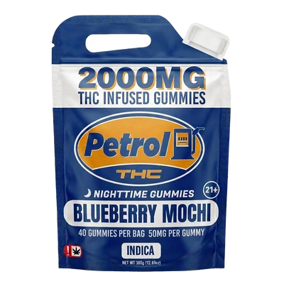 Petrol THC Nighttime Gummies – Blueberry Mochi | 2000MG THC Infused Gummies