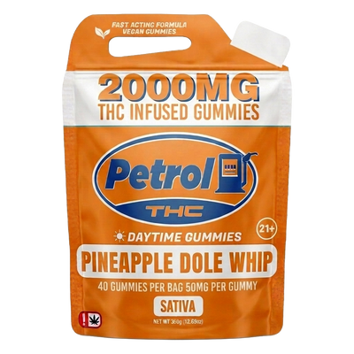 Petrol THC Daytime Gummies – Pineapple Dole Whip | 2000MG THC Infused Gummies
