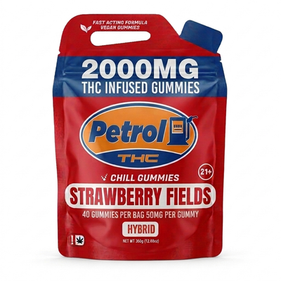 Petrol THC Chill Gummies – Strawberry Fields | 2000MG THC Infused Gummies