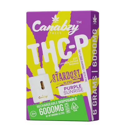 Canabzy Stardust Blend THC-P Disposable 6gm - Purple Sunrise Indica
