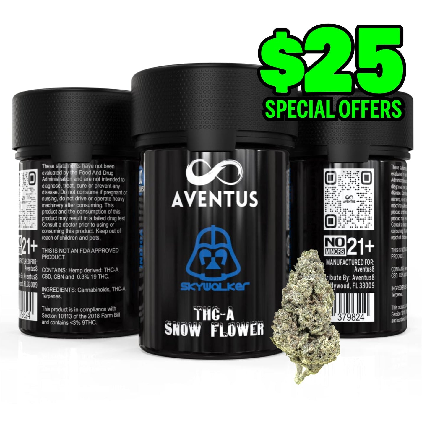 THCA FLOWER – SNOW CAPS 7G