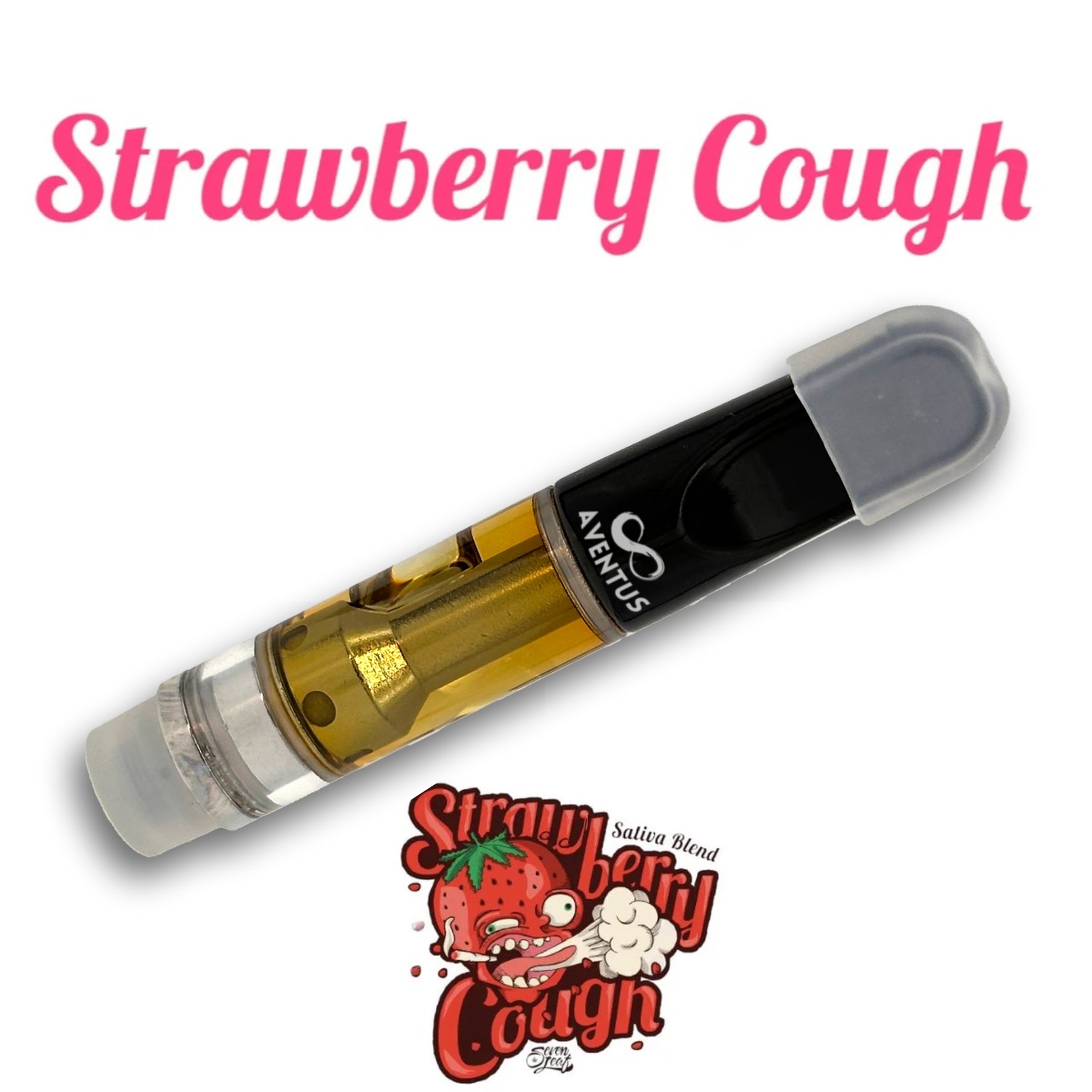 THC STRAWBERRY COUGH Full Spectrum 510 Thread Vape Cartridge 1000mg 1 gram