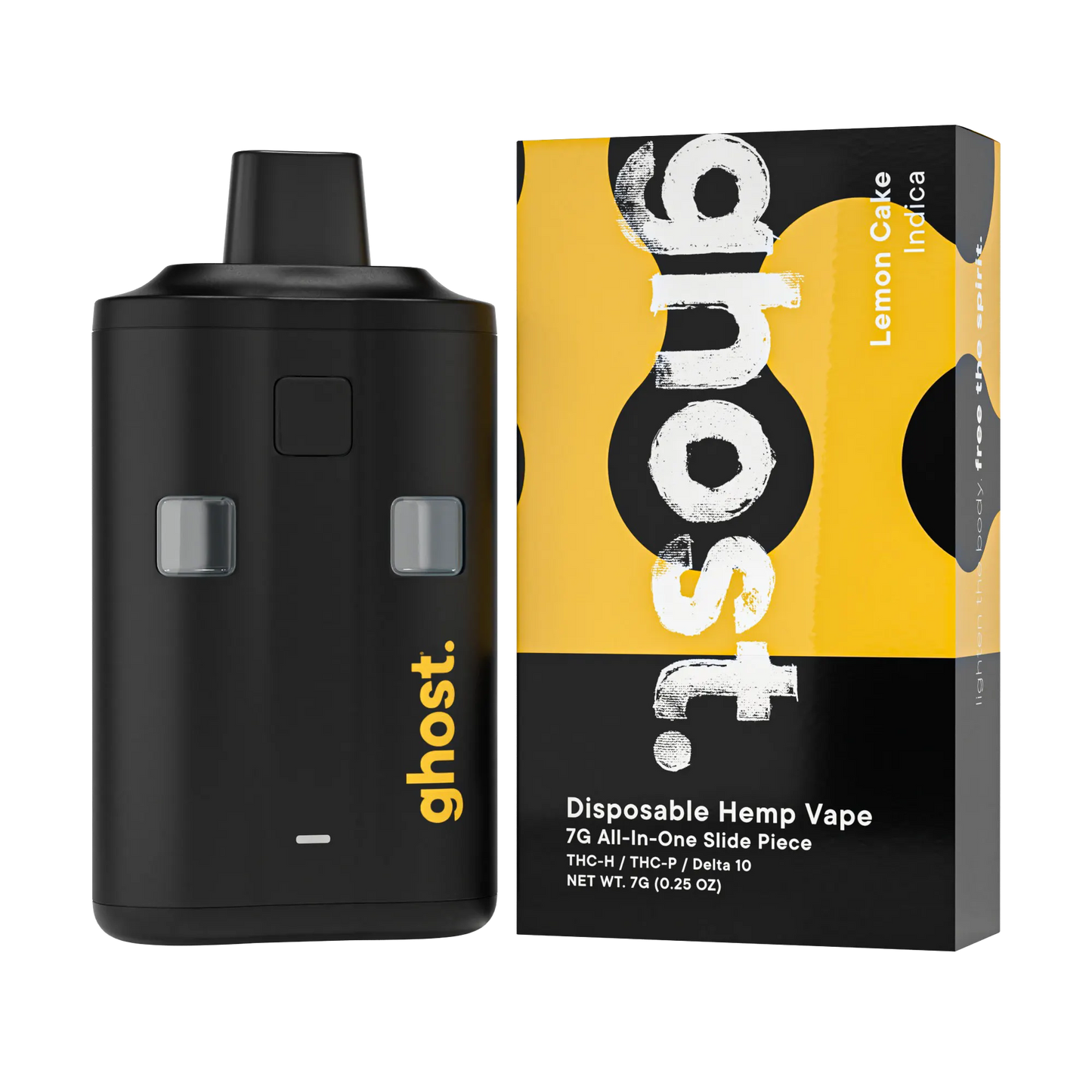Ghost Hemp Slide Piece THCH Disposable 7G -  Lemon Cake (Indica)