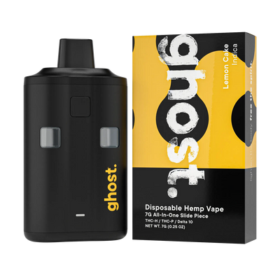 Ghost Hemp Slide Piece THCH Disposable 7G -  Lemon Cake (Indica)