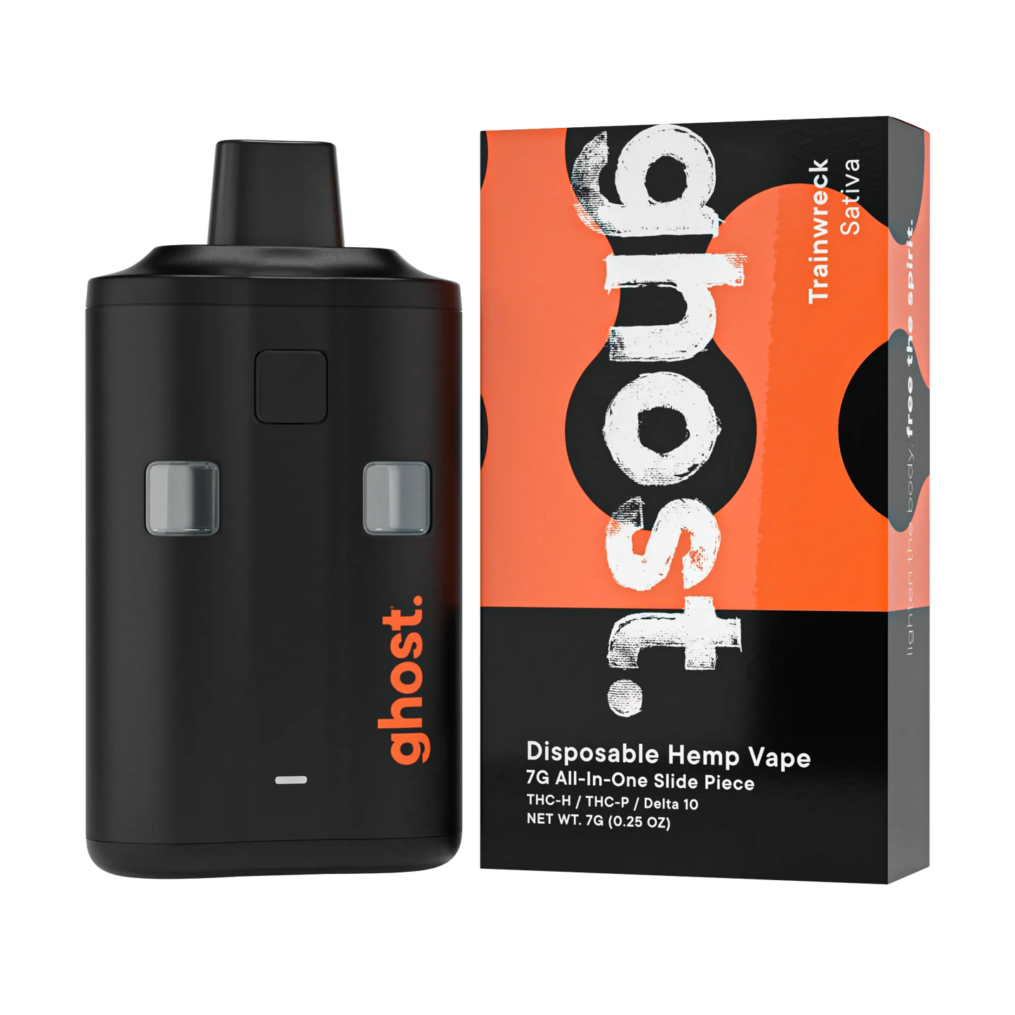 Ghost Hemp Slide Piece THCH Disposable 7G - Trainwreck (Sativa)