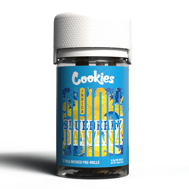 Cookies - Infused Pre-Roll 0.7g - Blueberry Banana - 5ct Jar Cookies