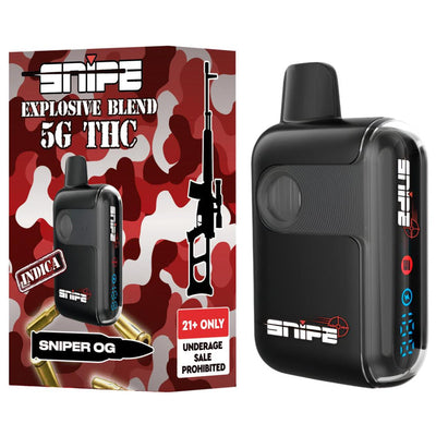 Snipe THCP Explosive Blend Disposable 5G -Sniper Og (Indica)