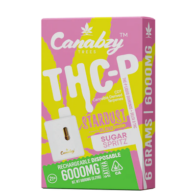 Canabzy Stardust Blend THC-P Disposable 6gm - Sugar Spritz Sativa