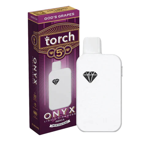 Onyx God&#39;s Grapes Indica Torch THC-A THC-P Disposable Vape Pen 5g