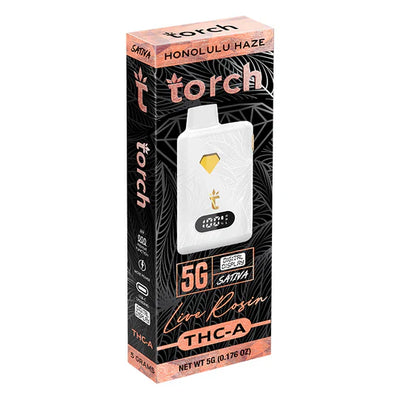 Live Rosin HONOLULU HAZE  SATIVA Torch THC-A Disposable Vape 5g