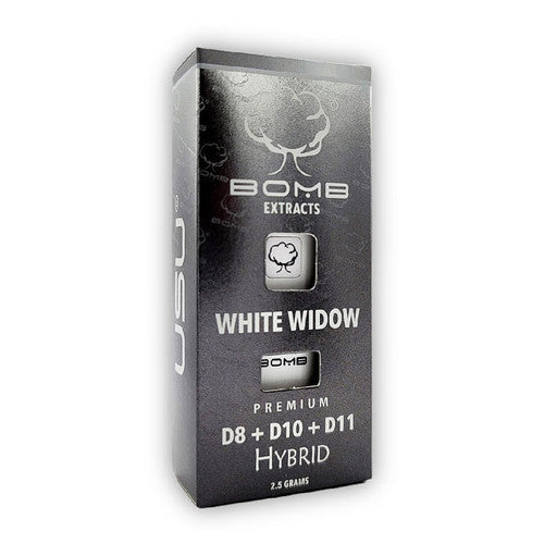 BOMB EXTRACTS (D8, D10, D11) DISPOSABLE VAPE WHITE WIDOW - HYBRID