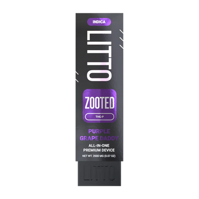LITTO All in One Device ZOOTED - Indica - THC-P - Purple Grape Daddy - 2G