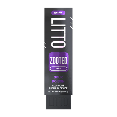 LITTO All in One Device ZOOTED - Sativa - THC-P - Sour Poison - 2G