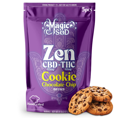 MAGICSOD ZEN CBD-THC COOKIE 150MG - CHOCOLATE CHIP
