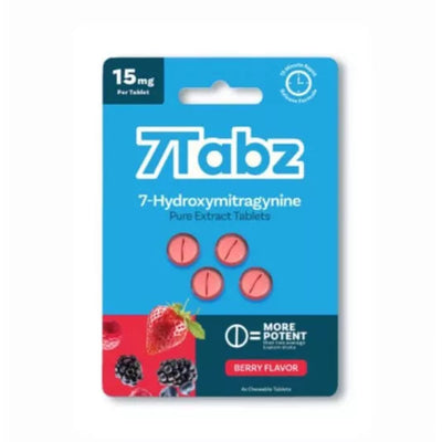 7Tabz 7OH Kratom Extract Tablets Berry 60mg (15mg/tab)