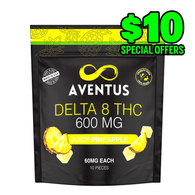 DELTA 8 THC INFUSED GUMMIES JUICY PINEAPPLE 600mg