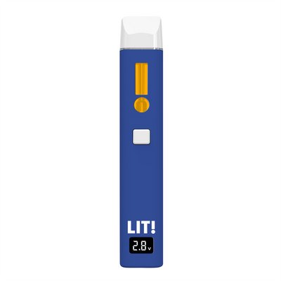 LIT! THC DIAMOND DISPOSABLE VAPE PEN,  3G BERRY BLUE INDICA