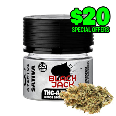 AVENTUS8 THC-A FLOWER Black Jack 3.5g - Hybrid