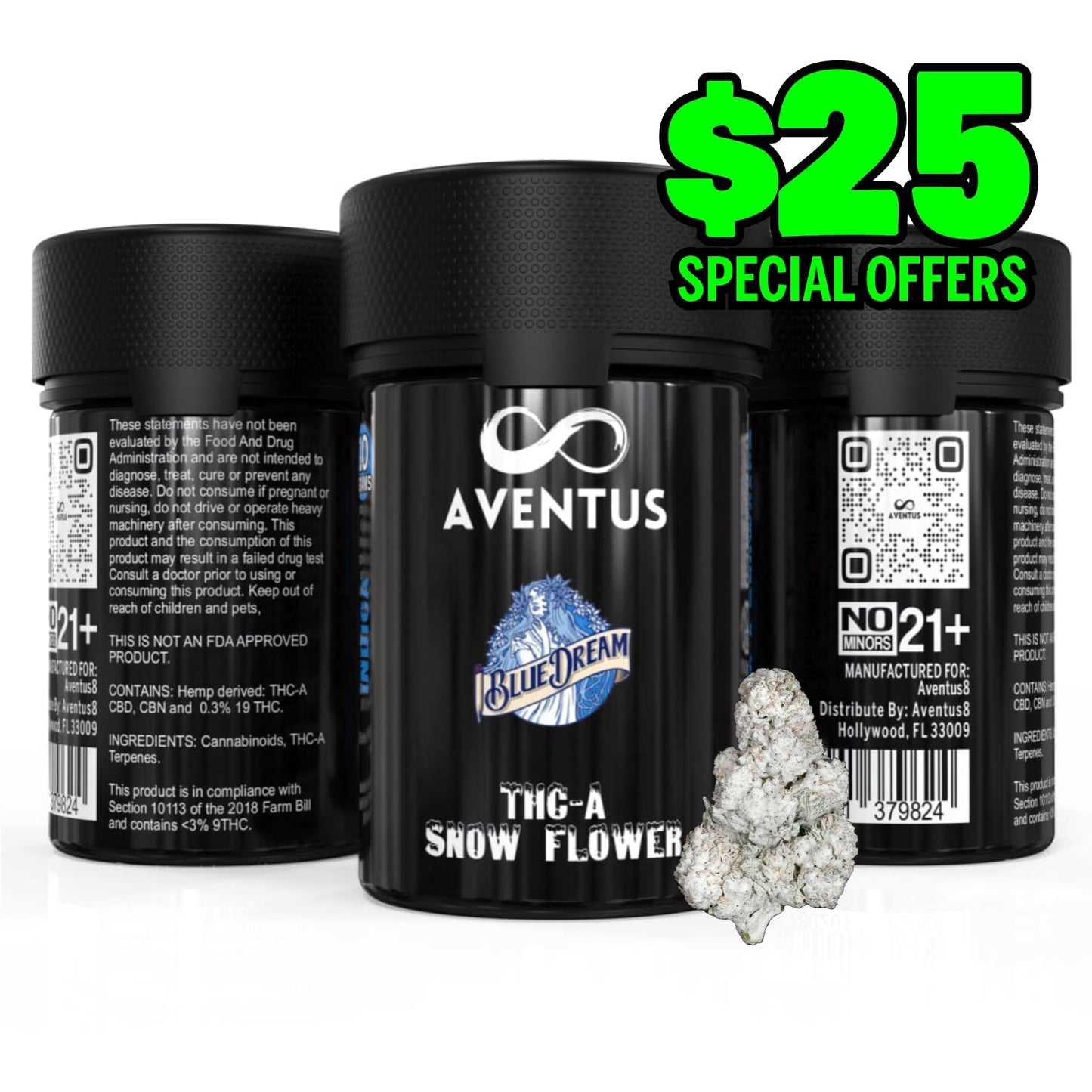 THCA FLOWER – SNOW CAPS 7G