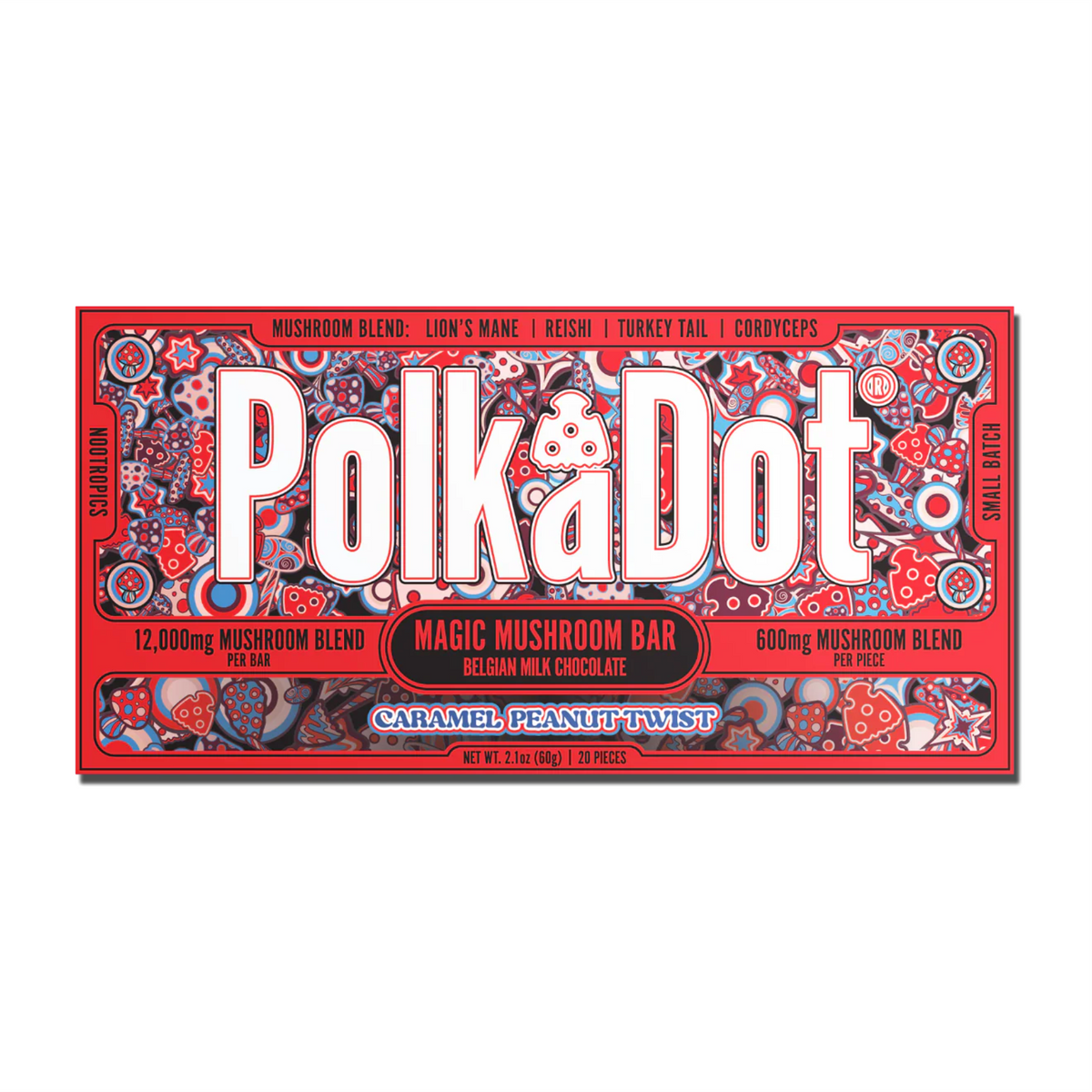 PolkaDot Magic Mushroom Chocolate Bar