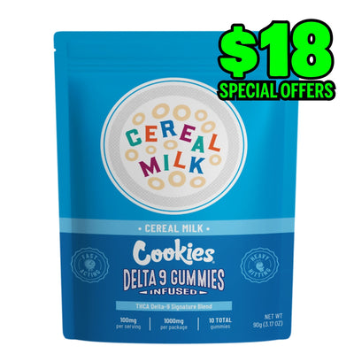 Cookies THCA Delta 9 Signature Blend Gummies 1000MG - Cereal Milk