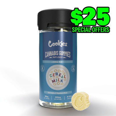 Cookies THCA Delta 9 Signature Blend Gummies 2500MG - Cereal Milk