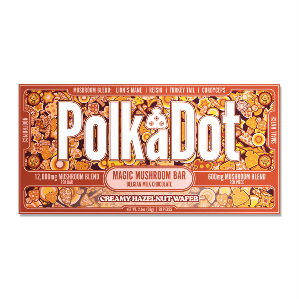 PolkaDot Magic Mushroom Chocolate Bar