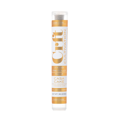 CRFT Cultivation THCP Prerolls – 2 x 1.5g (3g Total) - Casa Cake (Indica)