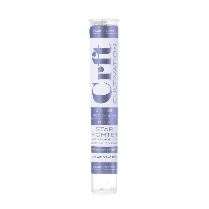CRFT Cultivation THCP Prerolls – 2 x 1.5g (3g Total) - Starfighter (Hybrid)