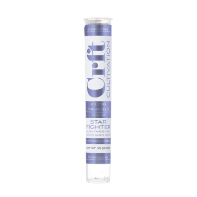 CRFT Cultivation THCP Prerolls – 2 x 1.5g (3g Total) - Starfighter (Hybrid)