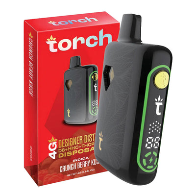Torch 4g Designer Distillate Vape - Crunch Berry Kush - Indica
