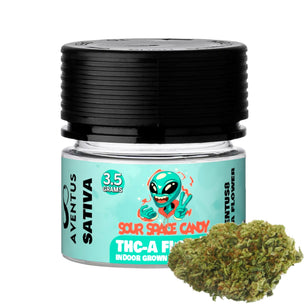 AVENTUS8 THC-A Flower Sour Space Candy 3.5g - Hybrid