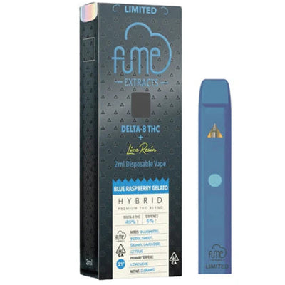 Fume Extracts Limited Delta 8 Live Resin Disposable 2G - Blue Raspberry Gelato (Hybrid)