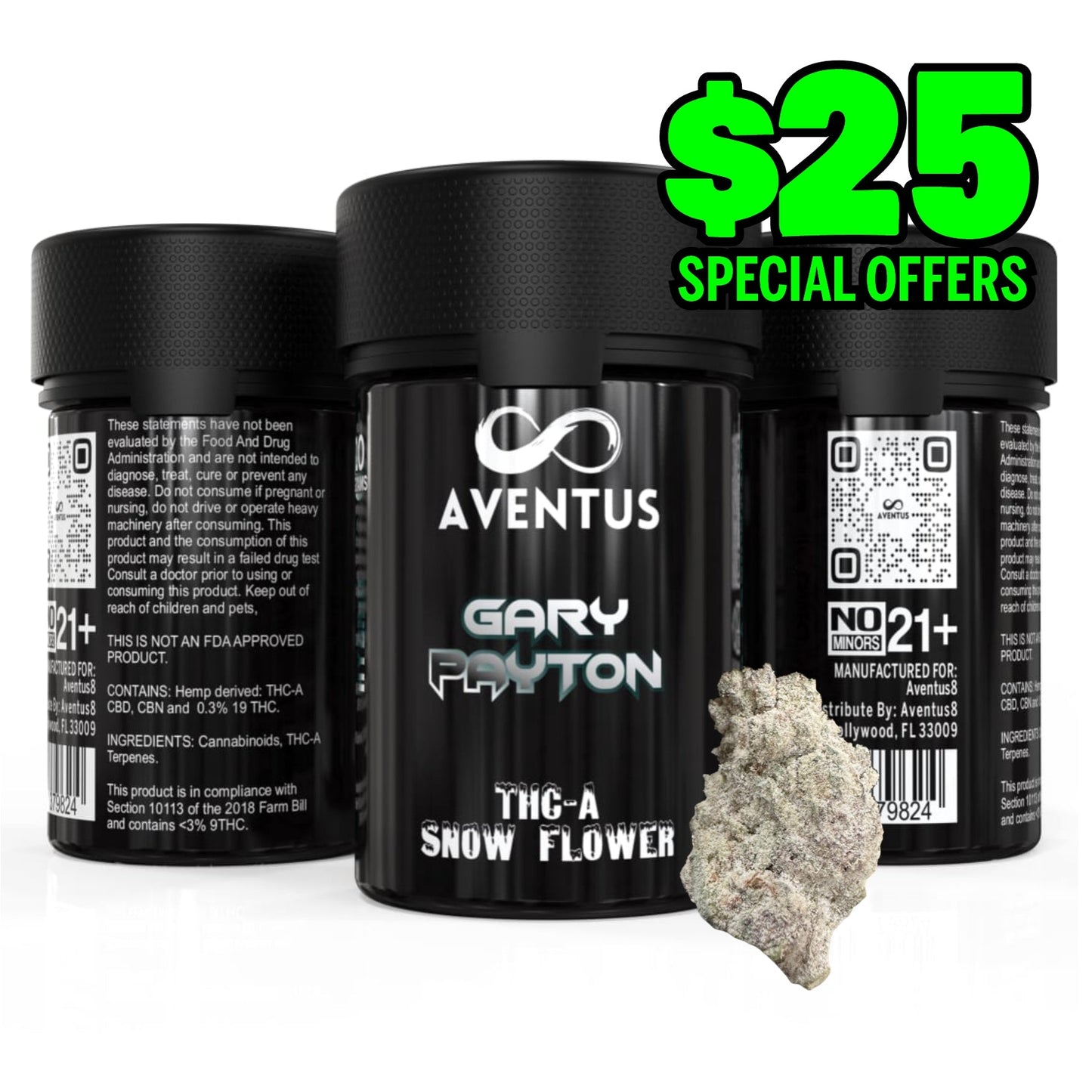 THCA FLOWER – SNOW CAPS 7G