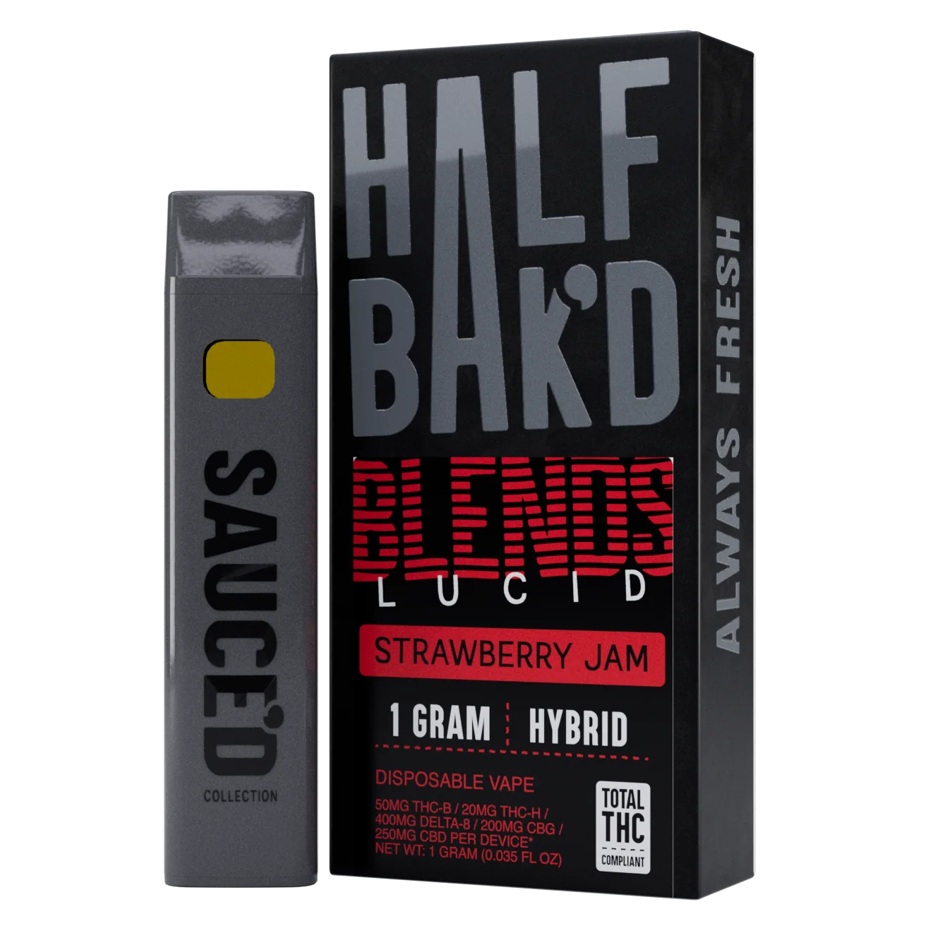 HALFBAK’D BLENDS LUCID – Strawberry Jam (Hybrid)