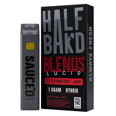 HALFBAK’D BLENDS LUCID – Strawberry Jam (Hybrid)