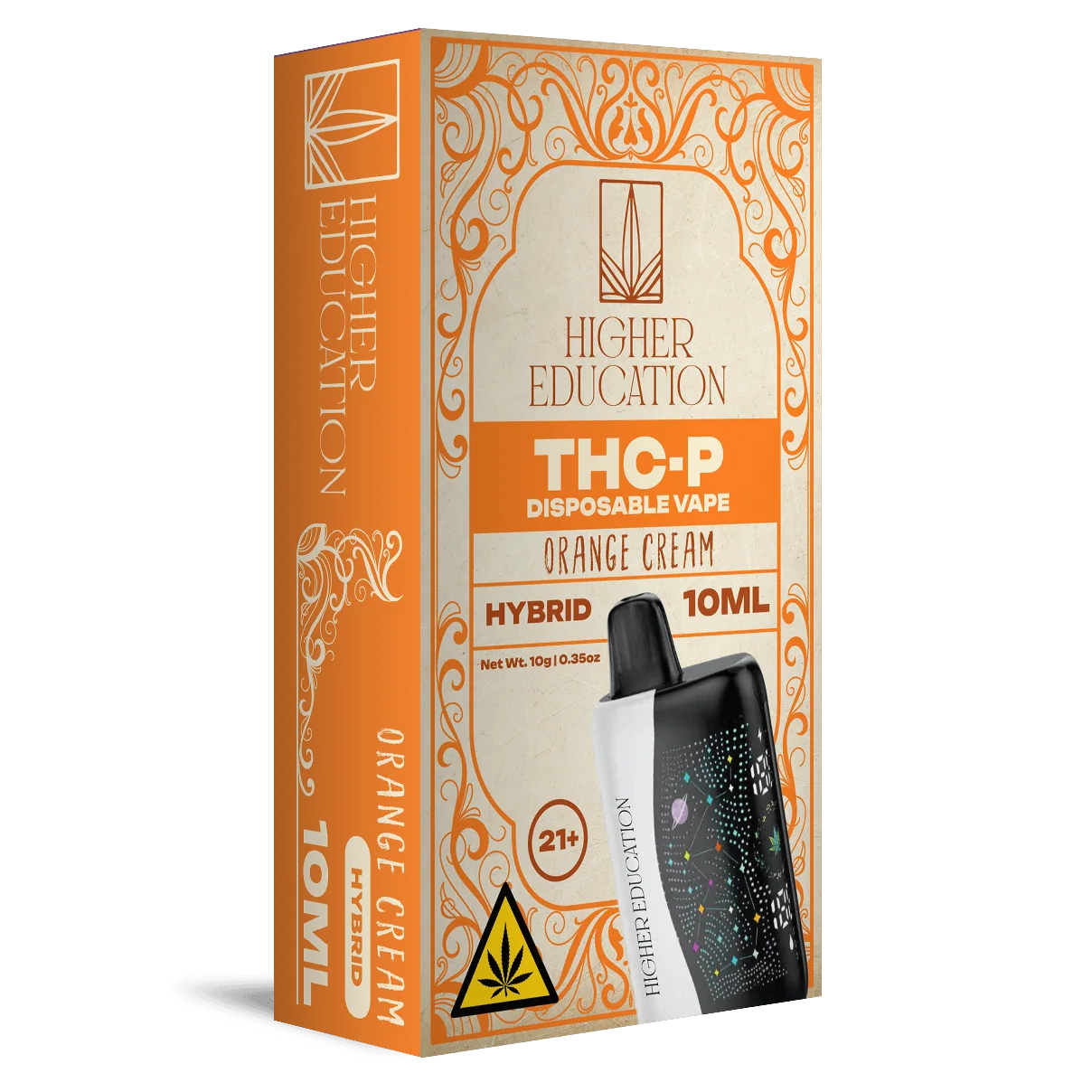 Higher Education THCP Blend Disposable 10G - Orange Cream (Hybrid)