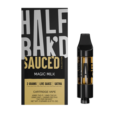 HALF BAKD 2G Sauce Cartridge - Magic Milk - Sativa